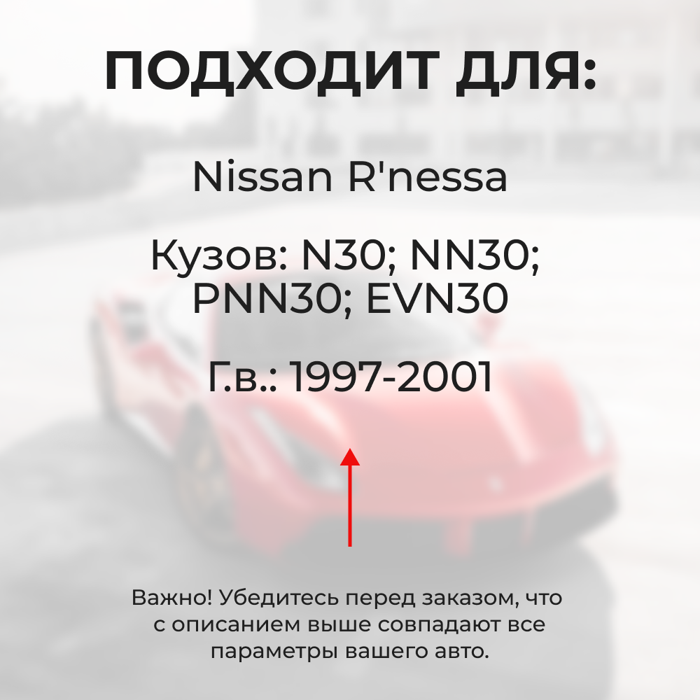 Ремкомплект (втулки) петель дверей Nissan R'nessa N30 (2 петли, RPD1-2) 1997-2011
