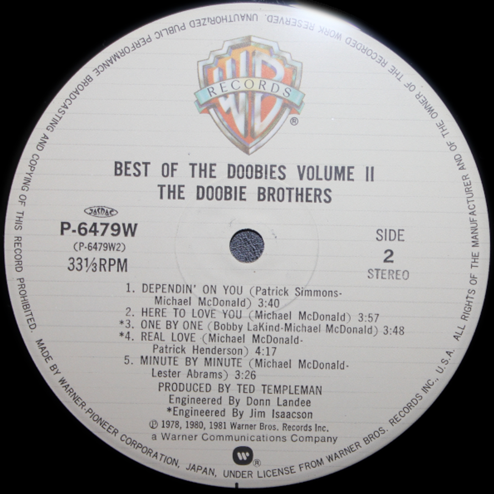 The Doobie Brothers / Best Of The Doobies - Volume II (LP)