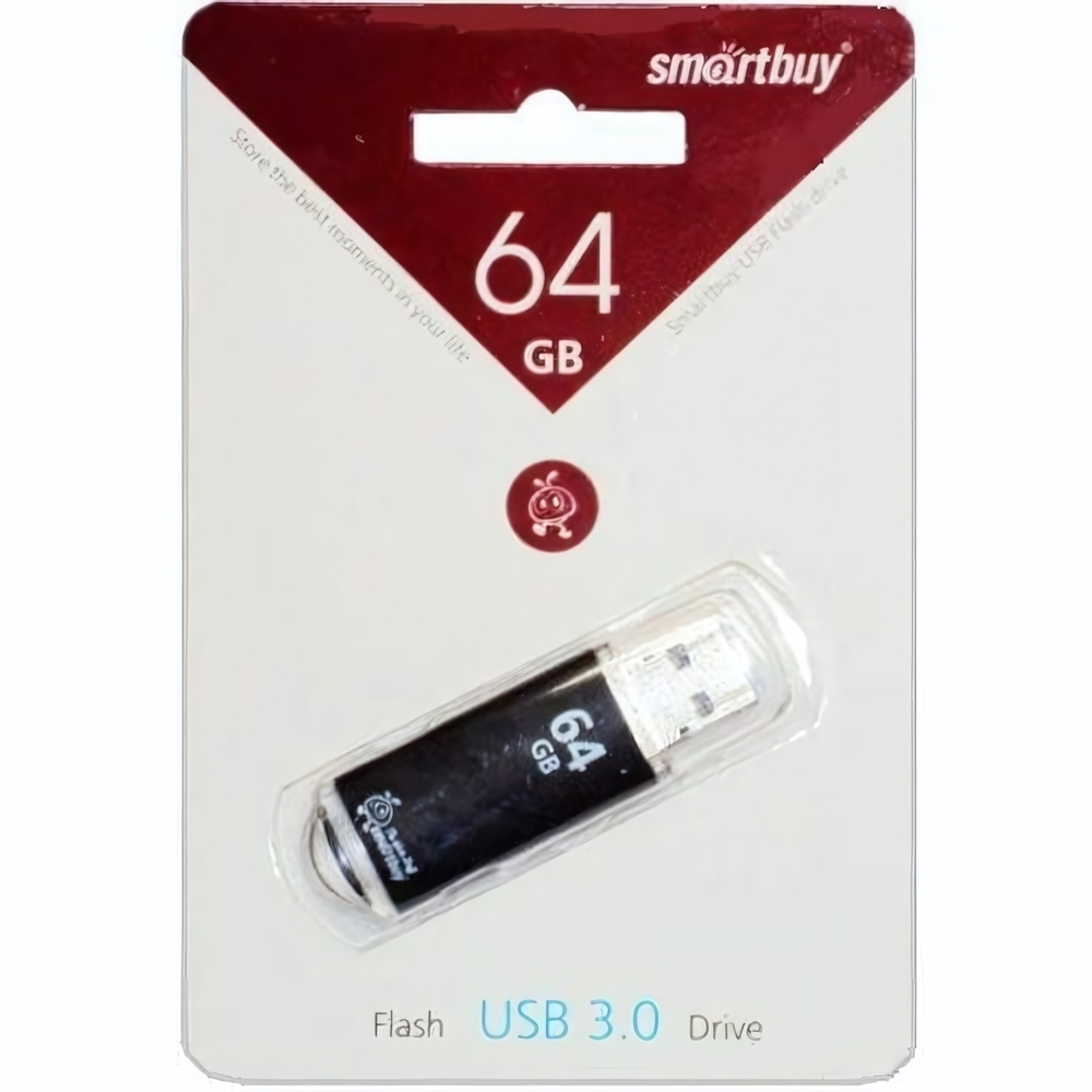 Флеш-накопитель 64 Gb Smartbuy V-Cut Black 3.0