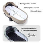 Детская коляска Rant Flex Therm Soft 3 в 1 с автокреслом Cruise Grey Sandy Beige