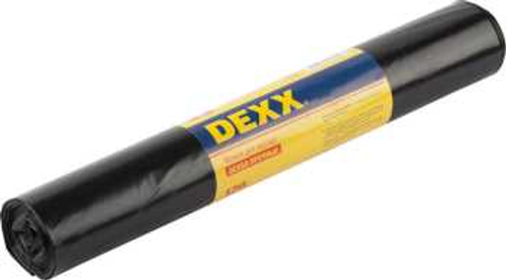 Мешки для мусора, черные, 120л, 10шт, DEXX,39151-120