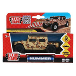 Модель ин. мет. Hummer h1 пикап военный 12см, двери, багаж, коробка SB-18-09-H1-M(DY)-WB (Технопарк)