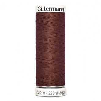 Нить Sew-All 200 м, Gutermann, 478 коричнево-розовый