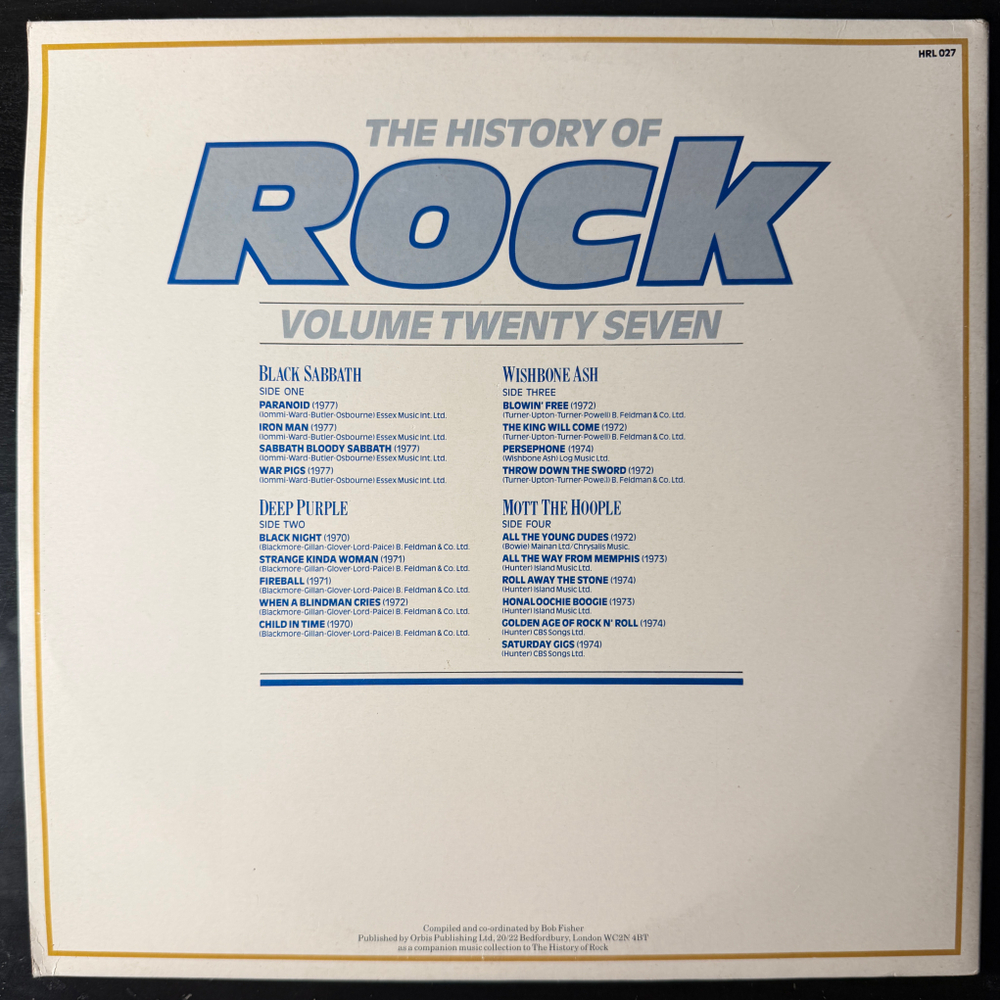 Сборник History Of Rock 27 2LP (Англия 1984г.)