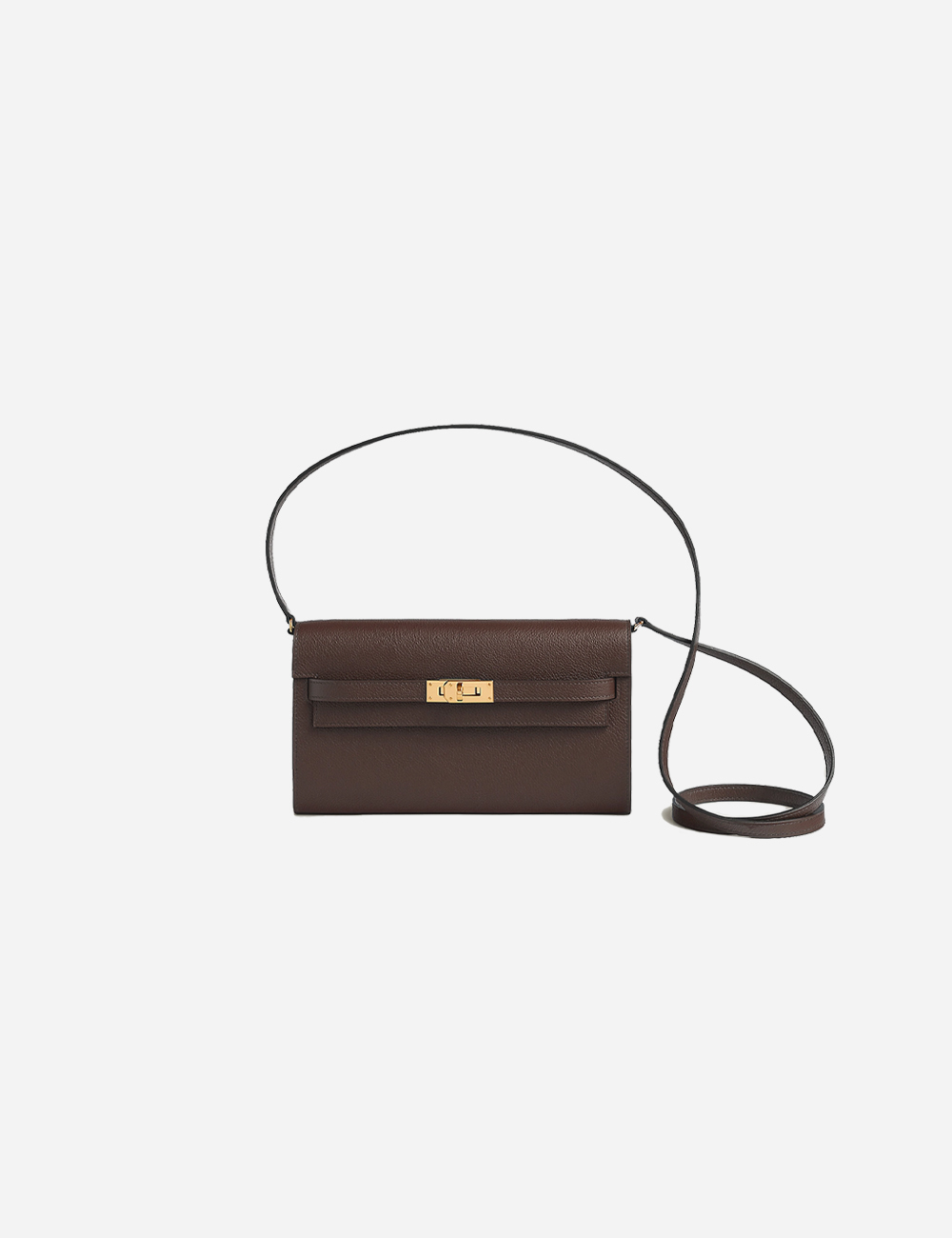 Hermès Kelly Classique To Go Electrum wallet Moka (H084169CC44)