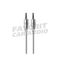 Кабель AUX, Jack 3,5mm(m) - Jack 3,5mm(m) Earldom ET-AUX16, 0.8м, круглый, металл, цвет: серебряный