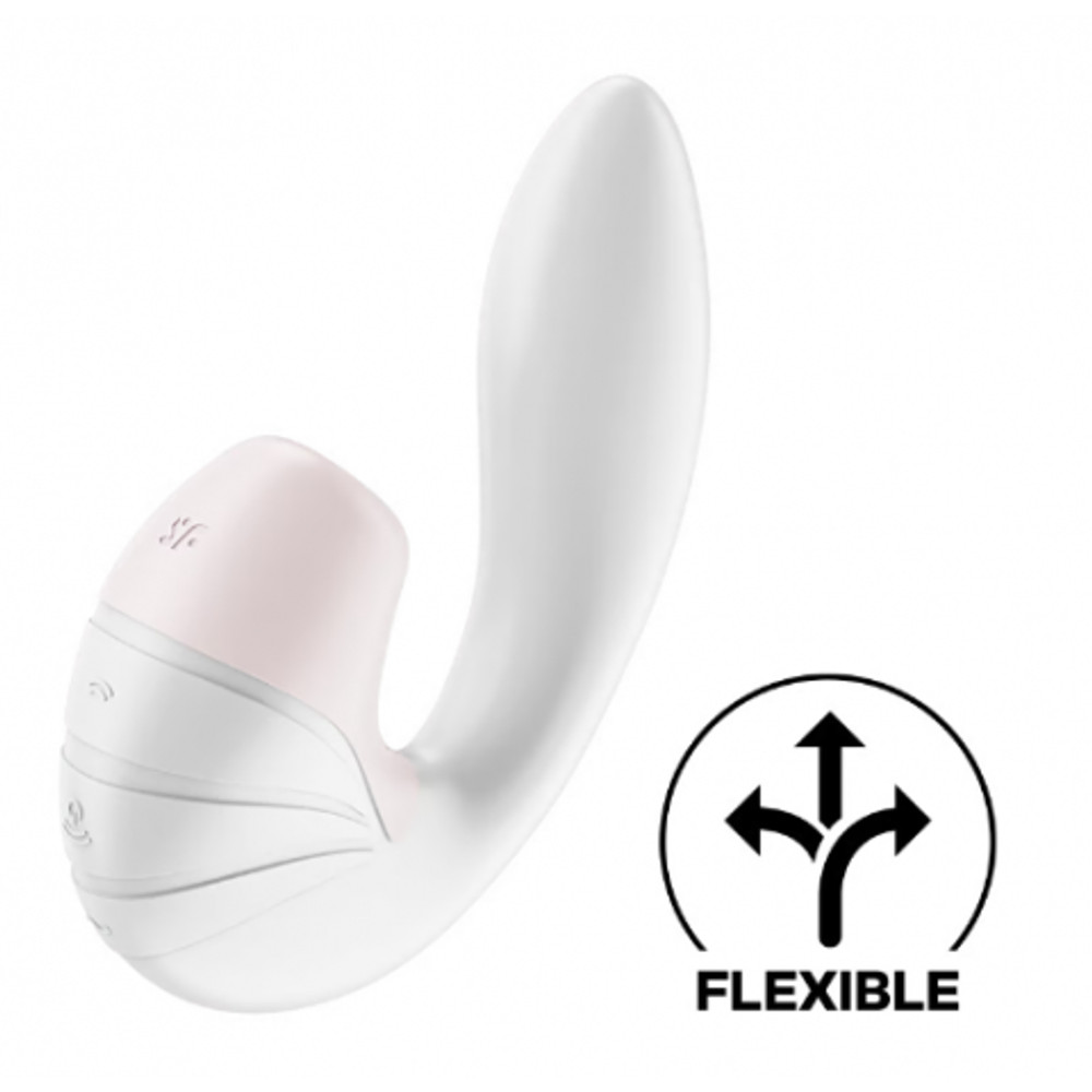 Вибромассажер с клиторальной стимуляцией Satisfyer Supernova белый