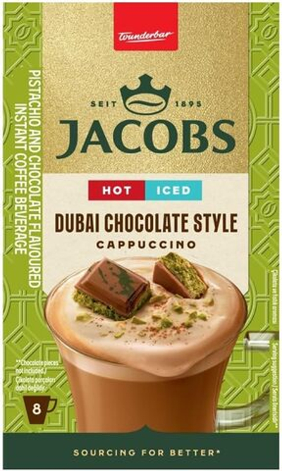 JACOBS Dubai «Шоколадный» капучино - Упаковка из 8 штук - JACOBS