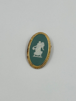Брошь Wedgwood зелёная