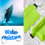 Защитная водонепроницаемая сумка Spigen A620 UNIVERSAL WATERPROOF WAIST BAG 2-PACK CACTUS GREEN (водонепроницаемость и пыленепроницаемость IPX8; водонепроницаемость до 30 метров; размеры 22x15cm; тройная герметичная застежка)