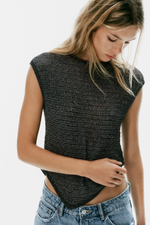 АСИММЕТРИЧНЫЙ ТРИКОТАЖНЫЙ ТОП — ZARA