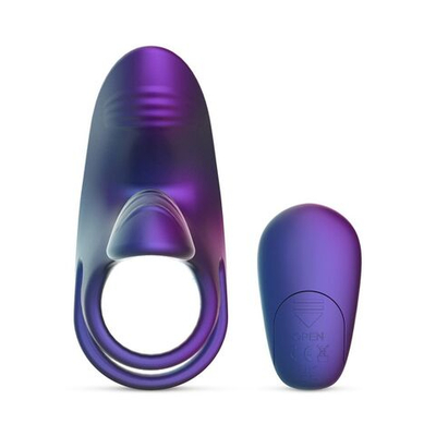 Фиолетовое эрекционное виброкольцо с клиторальной подушечкой Infinity Ignite