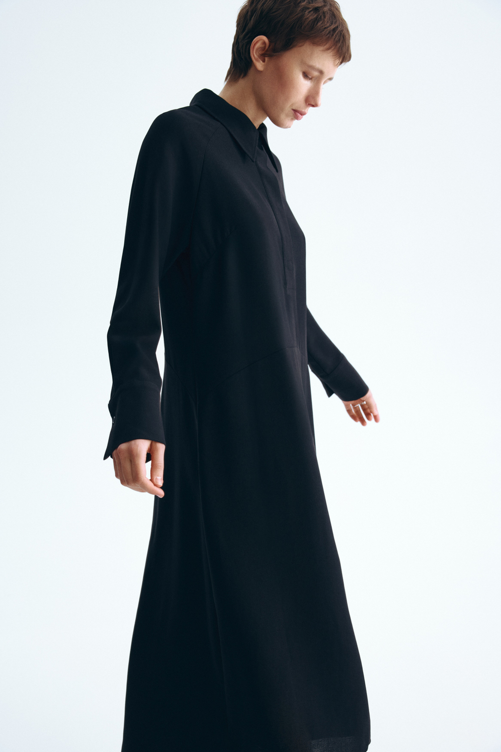 Платье-рубашка — длина миди, прямой крой - H&M