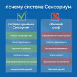 Мобильный стеллаж Сенсориум L с 3 прямыми полками