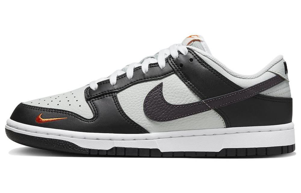 Nike Dunk Low Black Total Orange Mini Swoosh