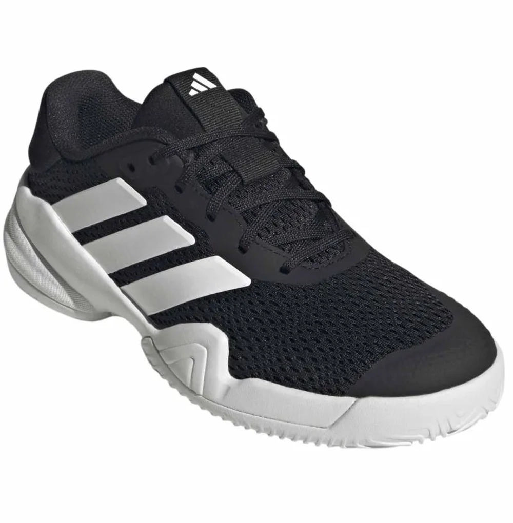 Детские теннисные кроссовки Adidas Barricade K - core black/cloud white/core black