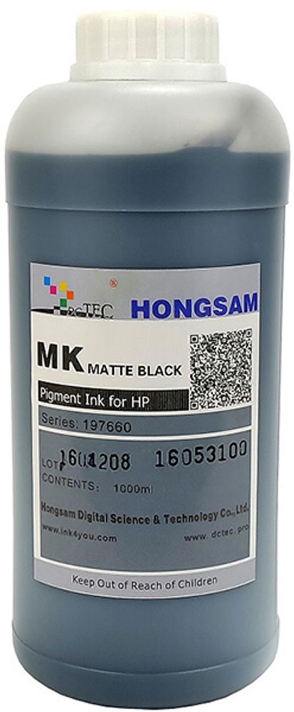Чернила DCTec — HONGSAM пигментные для HP серия: 197660 - Matt Black (Матовый черный) 1000 мл. Чернила DCTec — HONGSAM пигментные для HP серия: 197660 - Matt Black (Матовый черный) 1000 мл.