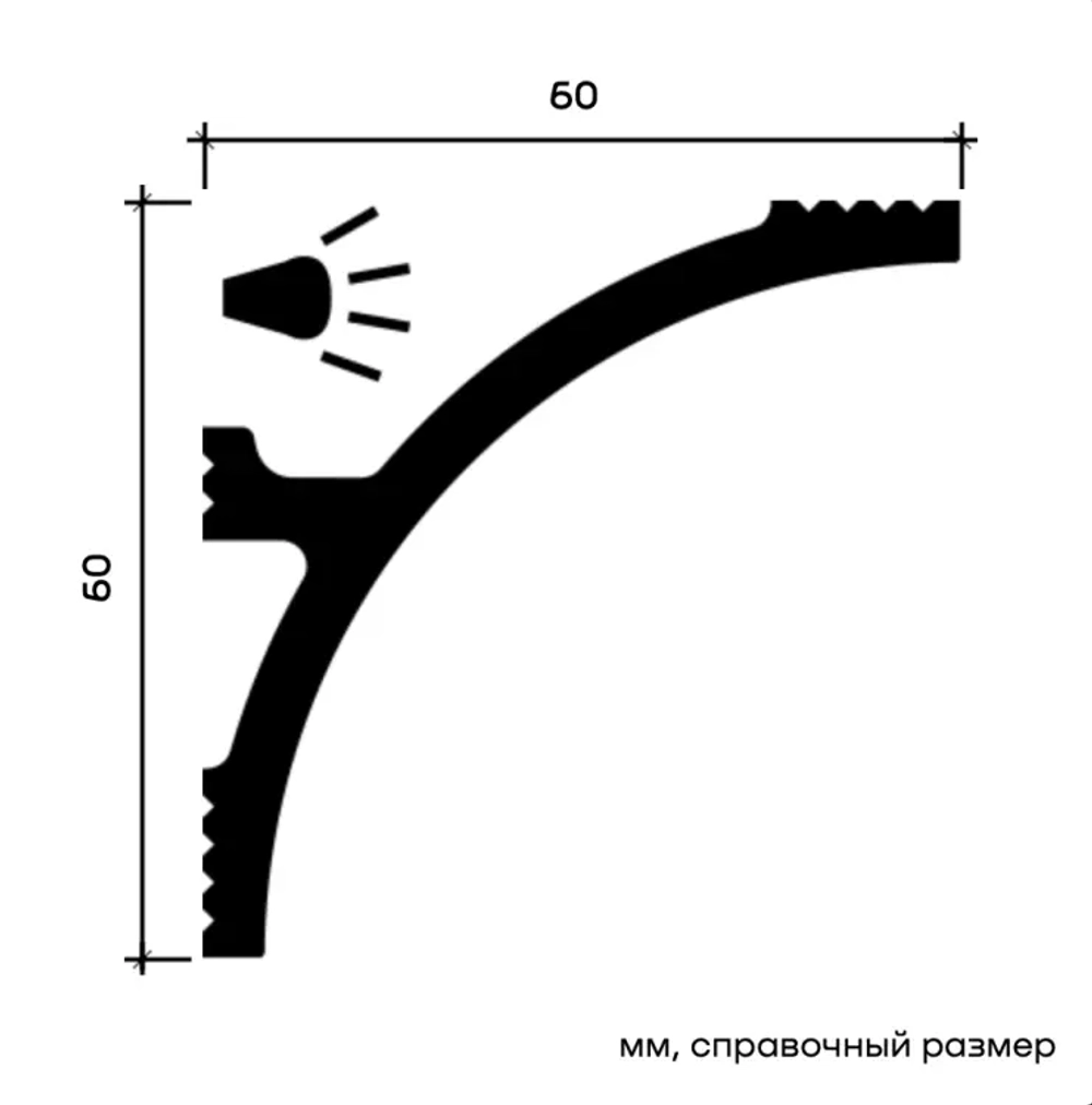 Карниз потолочный 6.50.408