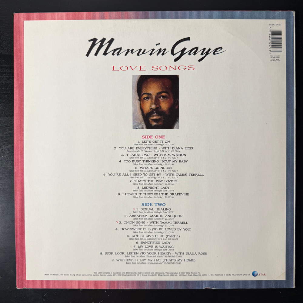 Marvin Gaye - Love Songs (Англия 1990г.)