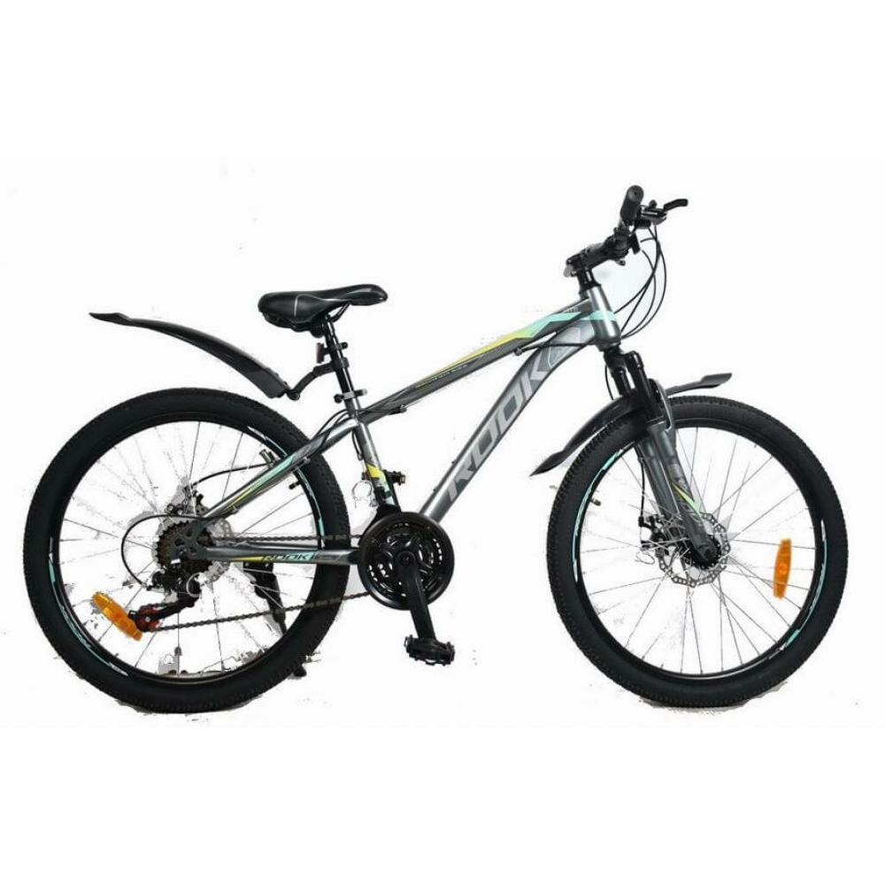 Велосипед Rook 24" MS241D серо-желтый