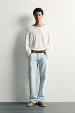 ФУТБОЛКА RELAXED FIT ИЗ СТРУЯЩЕЙСЯ ТКАНИ — ZARA