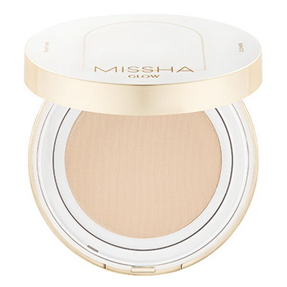 Тональная основа-кушон для лица Missha Glow Cushion Light SPF37 PA+++ #21N Vanilla, 13г
