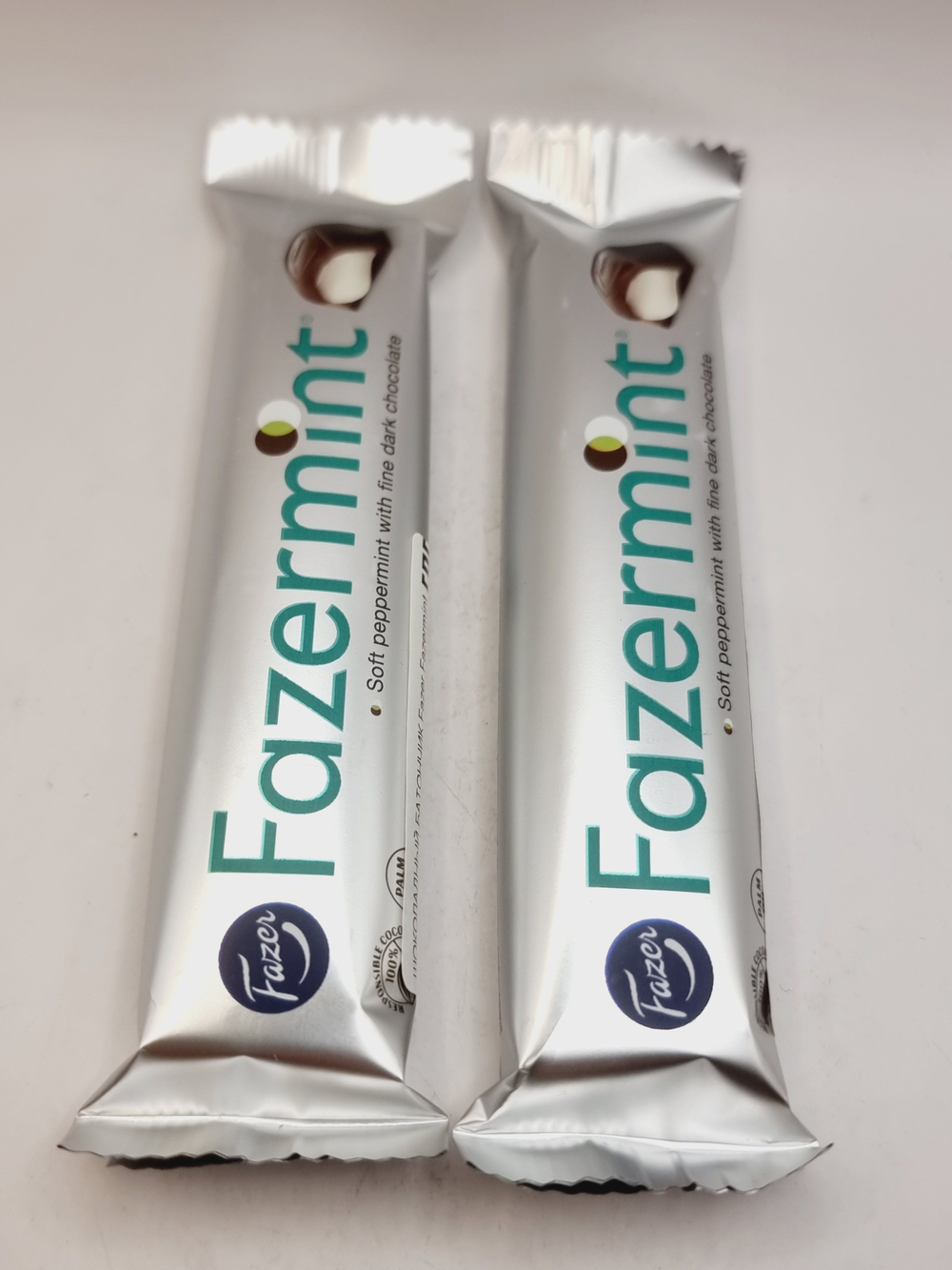 Fazer набор шоколадных батончиков Fazermint темный шоколад с мятой (41 г х 2 шт.) 82 г (из Финляндии)