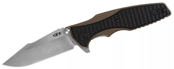 Цена наСкладной нож ZT 0393BRZ, сталь CPM S35VN, рукоять титан/G-10