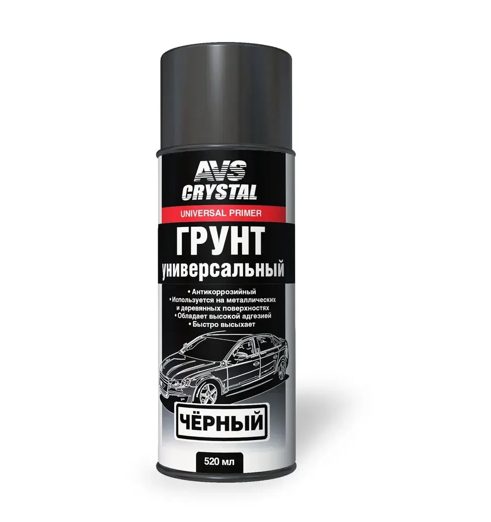 Грунт ЧЕРНЫЙ универсальный акриловый 520мл AVS AVK-152 A78392S