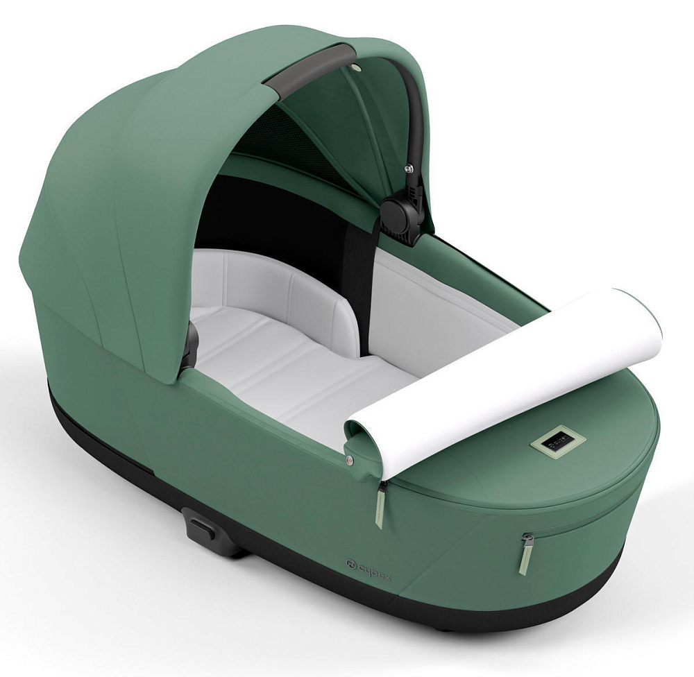 Коляска 3 в 1 Cybex Priam IV Rosegold complete и автокресло Cloud T i-Size Sepia Black Plus Leaf Green