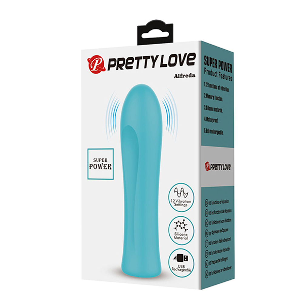 Мятный мини-вибратор 10,2см Pretty Love Alfreda BW-500018-1