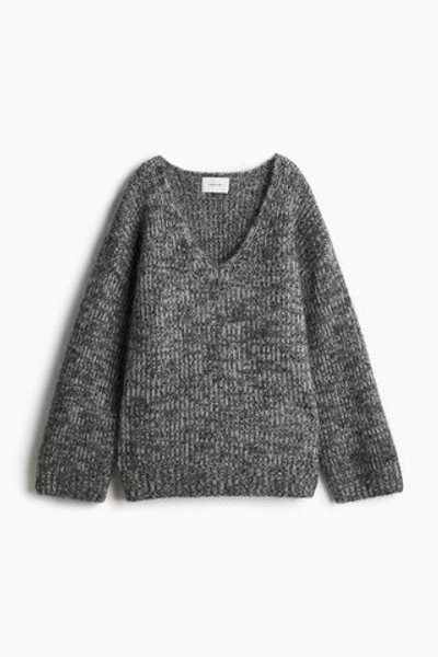 Джемпер с мохером и V-образным вырезом - H&M