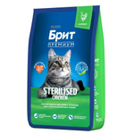 Сухой корм для стерилизованных кошек Брит BRIT PREMIUM Cat Sterilised Chicken, с курицей, 8кг