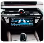 Сенсорная панель климата BMW X4 G02 2017-2023 - Kuberg ZF-2025-G02 c LCD (ЖК) экраном 8.8"