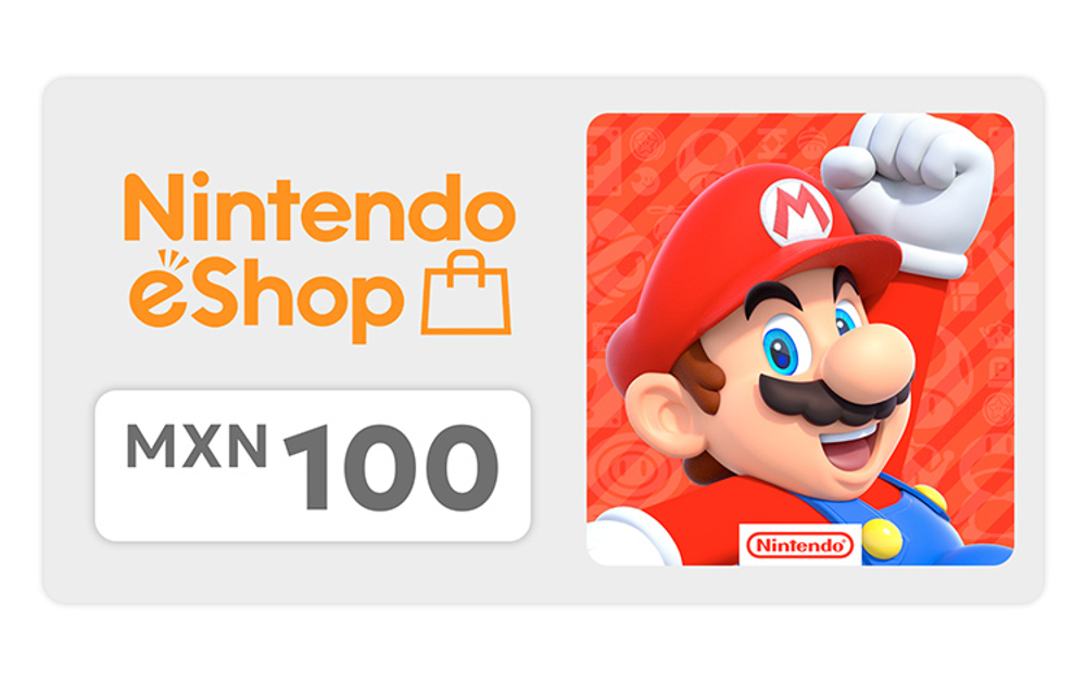 Карта оплаты Nintendo eShop 100 MXN Mexico [Цифровая версия]