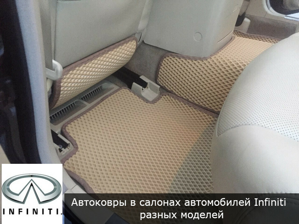 Автоковрики с бортами для Infiniti FX II S51 рестайл (2012-2013)