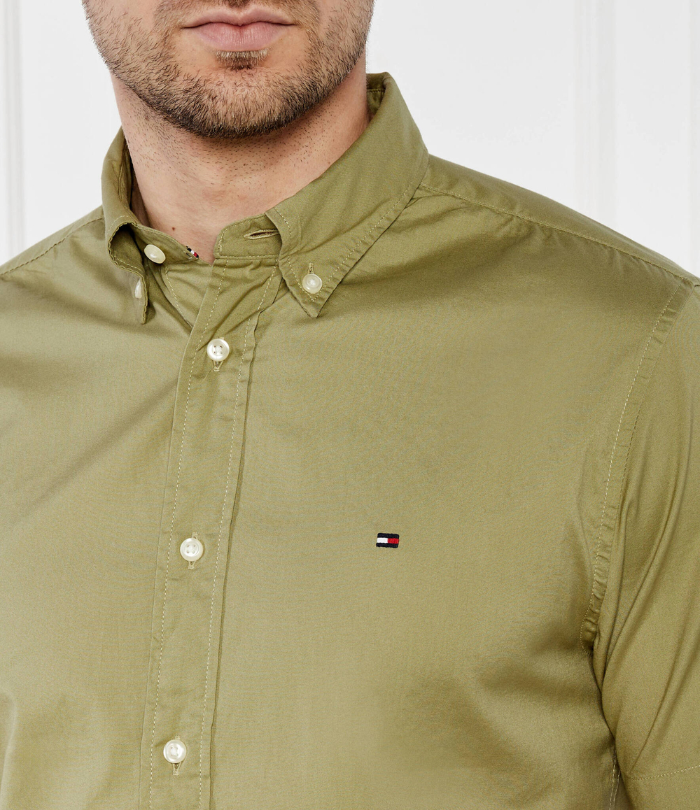 Рубашка FLEX POPLIN Tommy Hilfiger - оливковый (MW0MW33809)