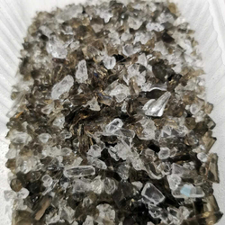Стеклянная крошка ЧЕРНАЯ (дымка) МИКС 3-5 мм (100 г)