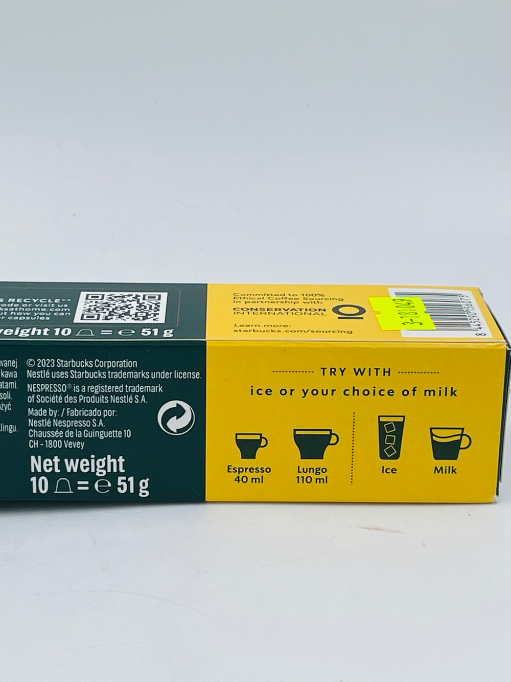 Starbucks Nespresso Кофейные капсулы Creamy Vanilla 10 капсул/53 г (Из Финляндии)
