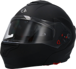 Шлем SHIRO SH501 FREEDOM MAT BLACK WINTER (в комплекте с электровизором)