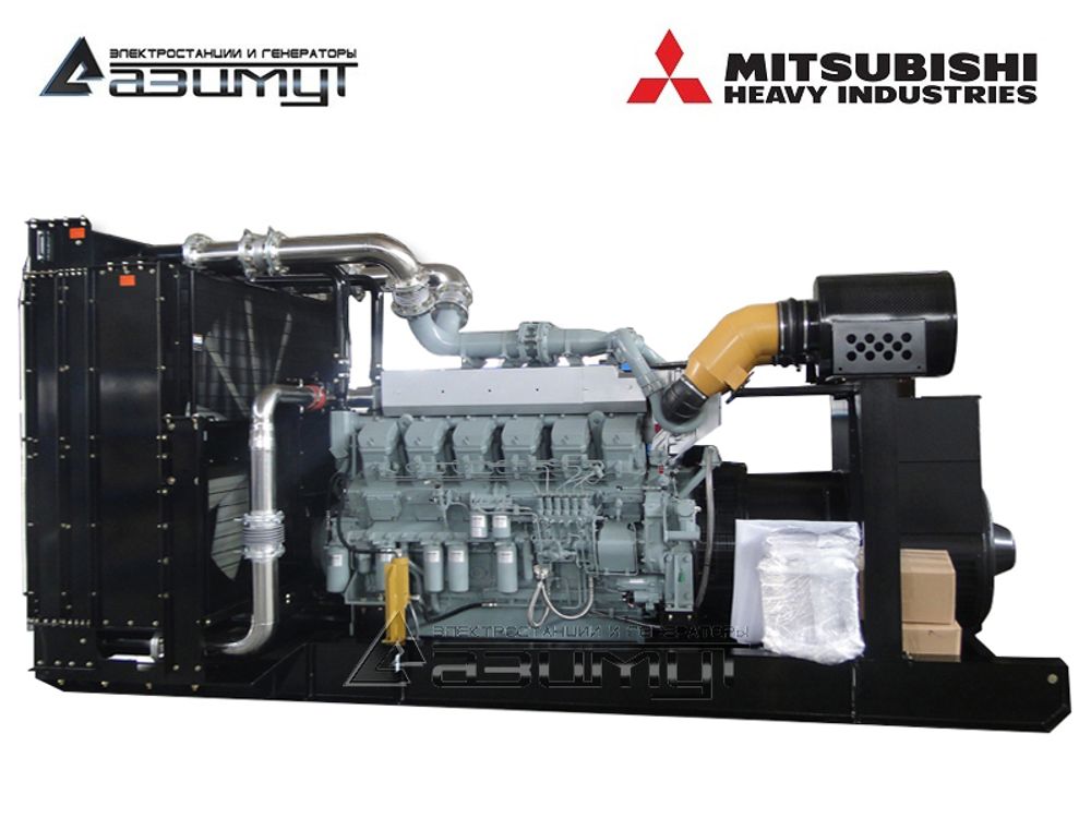 Дизельный генератор Азимут АД-1100С-Т400-2РМ8C Mitsubishi c автозапуском