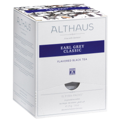 Чай черный Althaus Royal Earl Grey ароматизированный в пирамидках, 15 шт