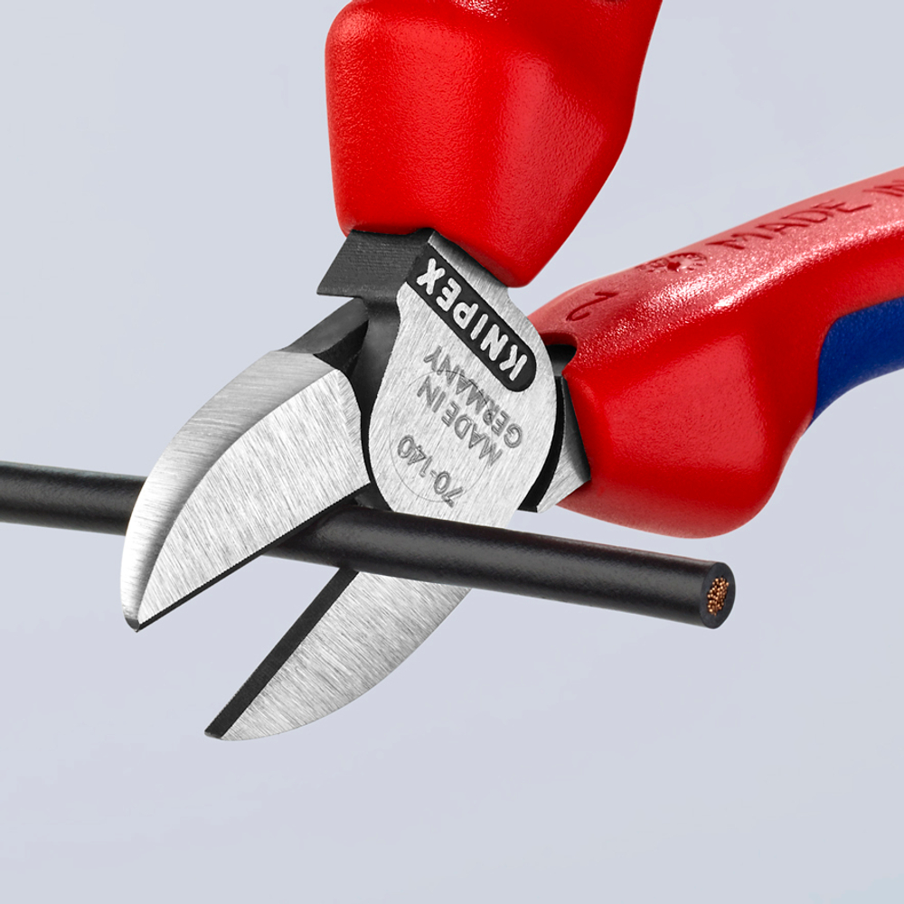 Кусачки 140 мм (БОКОРЕЗЫ) фосфатированные, 2-комп ручки, SB KNIPEX KN-7002140SB