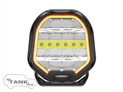 Фара AURORA ALO-P-R-7-R15Y-AW 7″ 270W c подсветкой корпуса (ДХО) Янтарный + Белый 1 шт.