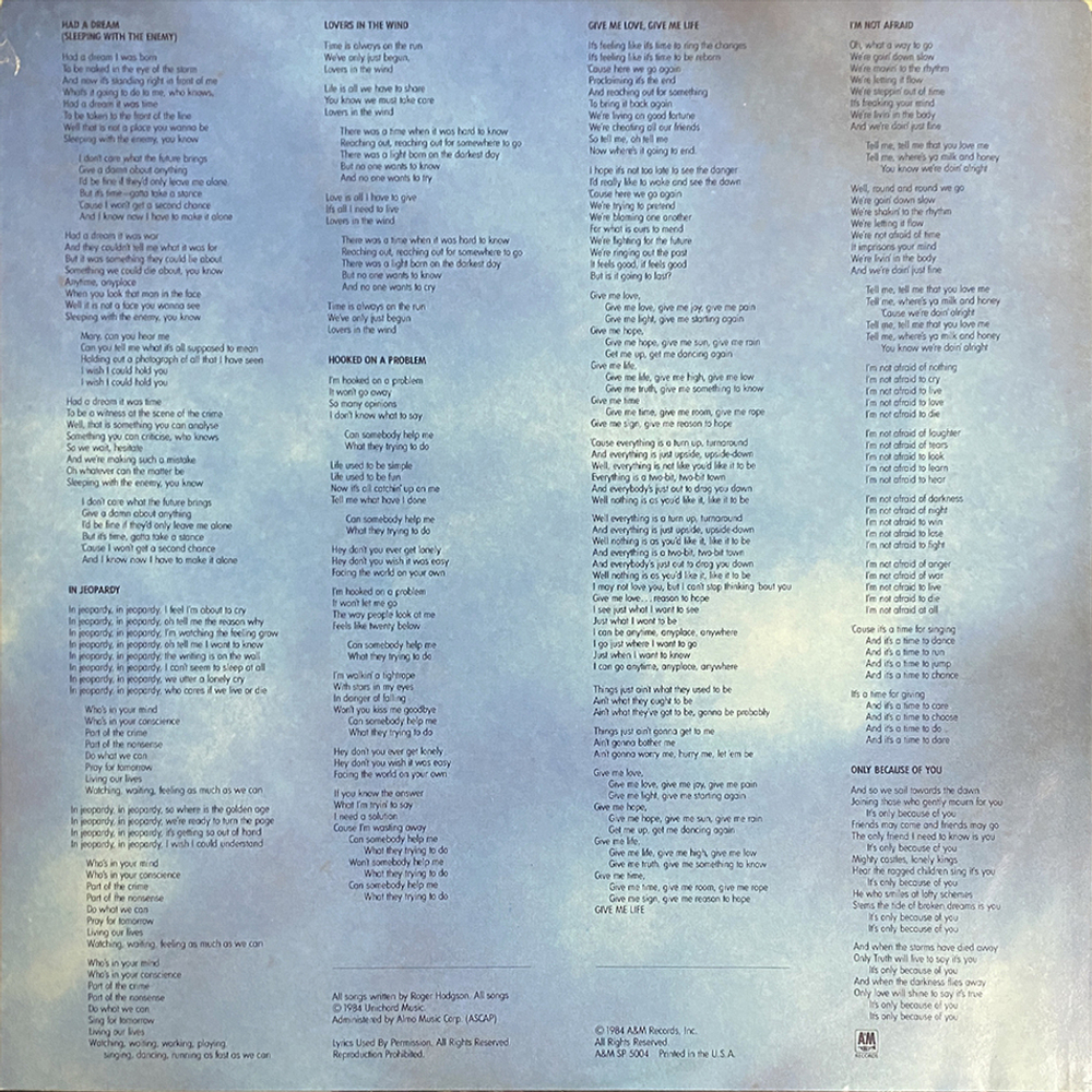 Roger Hodgson / In The Eye Of The Storm (LP)