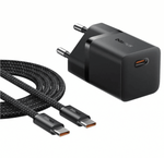 Baseus GaN5 Fast Charger (mini) 1C 25W-Чёрный