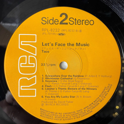 Винтажная виниловая пластинка Taco Let's Face The Music (Japan 1984) (Obi)