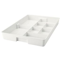 Органайзер IKEA KUGGIS (КУГГИС), Пластик, Белый, 53x36x6 см