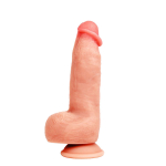 Телесный фаллоимитатор Брутальный на присоске 20см Bior Toys Erowoman ER-30079