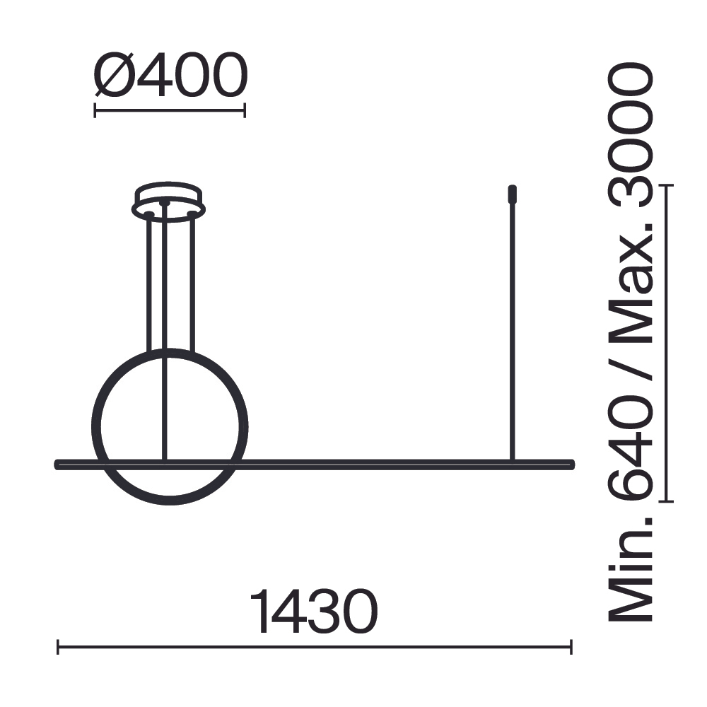 Подвесной светодиодный светильник Maytoni Halo MOD247PL-L49BK